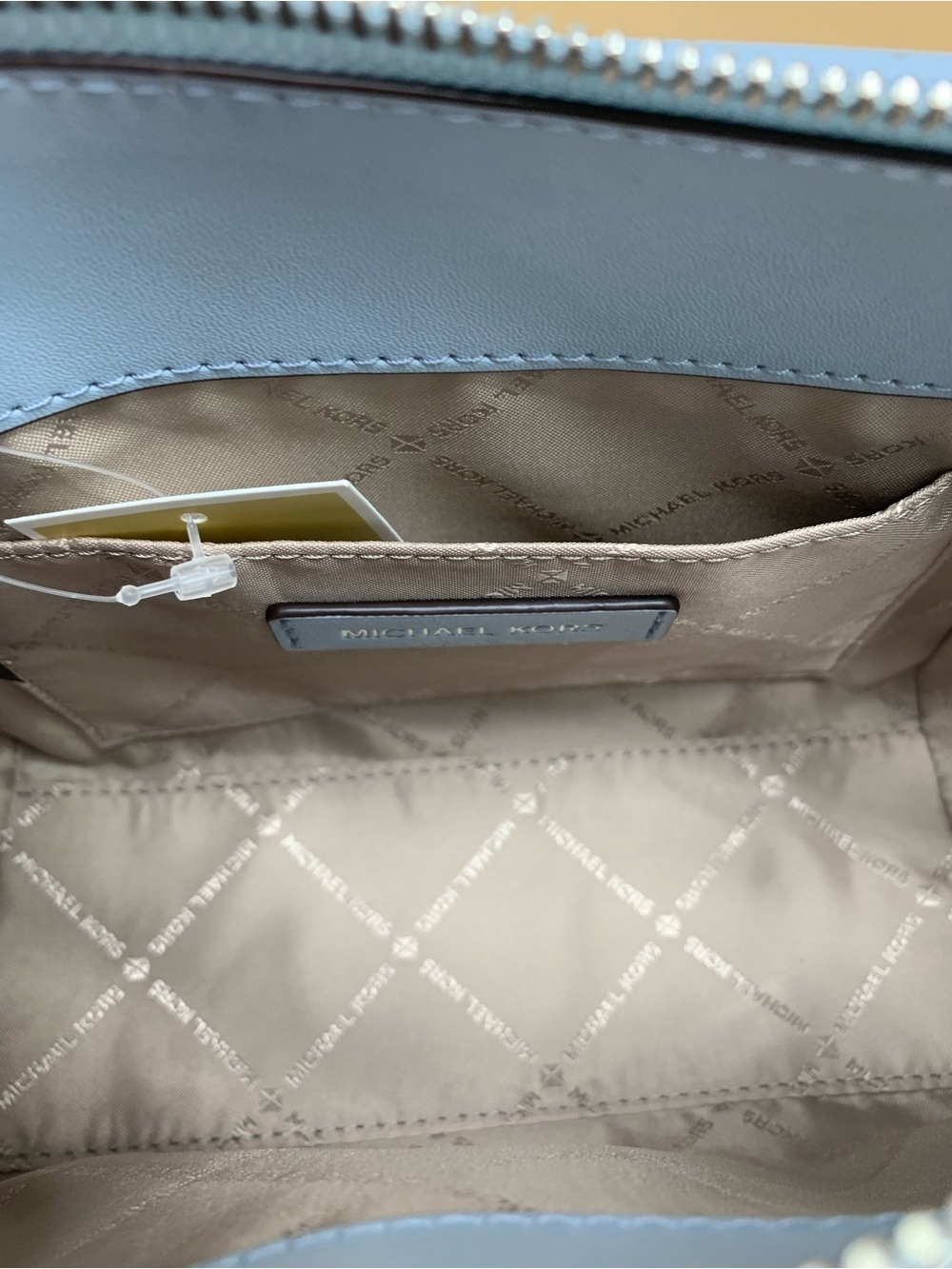 Michael Kors Marilyn Small Embellished Satchel Pale Ocean color - Picture 10 of 15